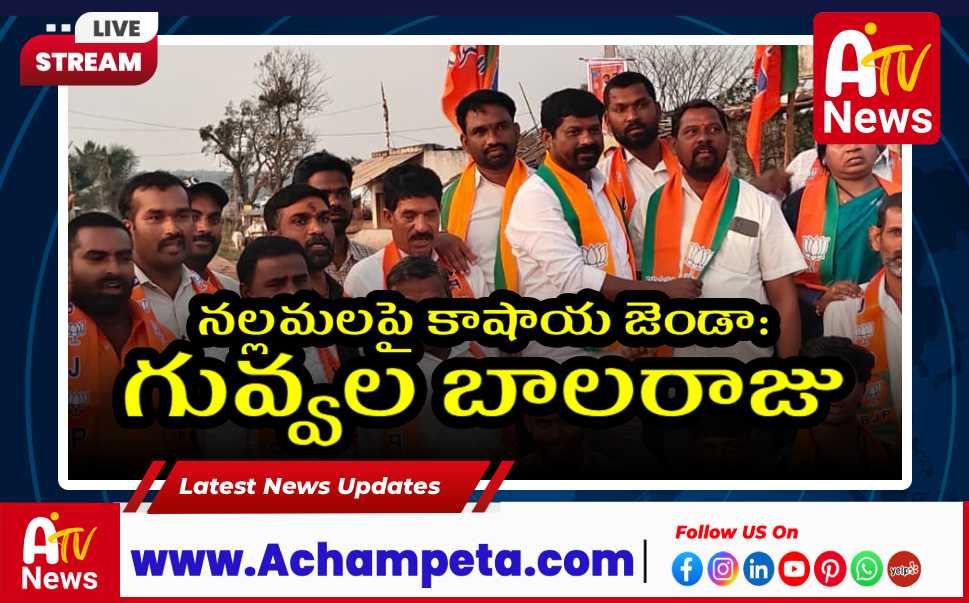 నల్లమల గడ్డపై కాషాయ జెండా ఎగురవేస్తాం: గువ్వల బాలరాజు