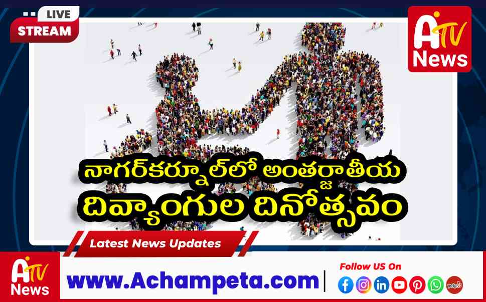 నాగర్కర్నూల్లో అంతర్జాతీయ దివ్యాంగుల దినోత్సవం - రేపు సాయి గార్డెన్లో వేడుకలు