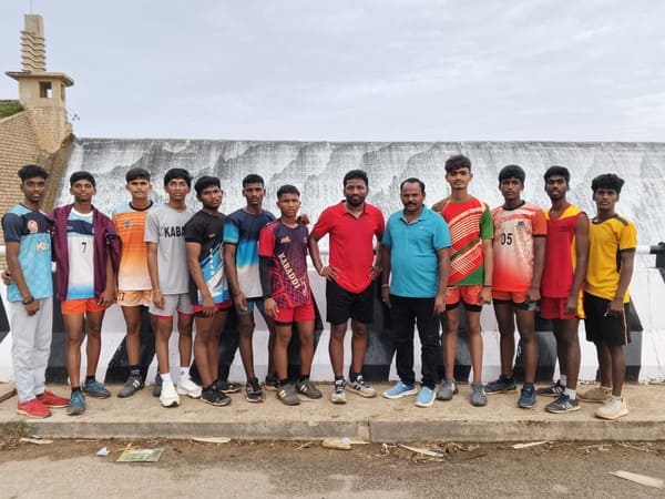 డిండి ప్రాజెక్ట్ సందర్శించిన కబడ్డీ క్రీడాకారులు.